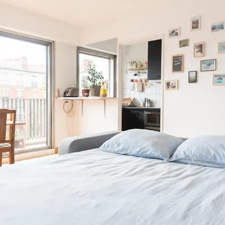 Апартаменты Appt With Terrace And Well Equipped Belleville